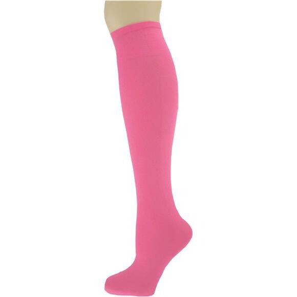 Women's Solid Knee High Trouser Socks, Silky Soft Thin Material, Tall - Picture 2 of 6